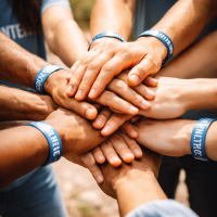 Hænder i fællesskab og samarbejde